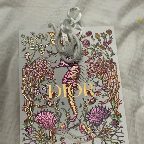 Lady Dior Black Leather freesia card holder - Picture 8 of 9